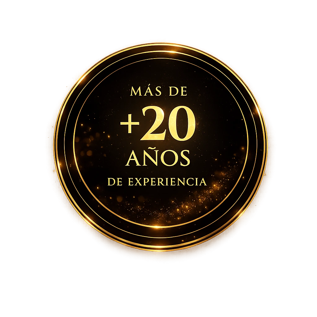 Más de 20 años de experiencia